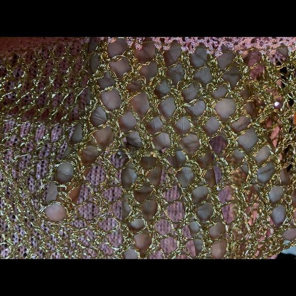 Sequin and Netting Long Sleeve Sweater - Picture 3 of 6